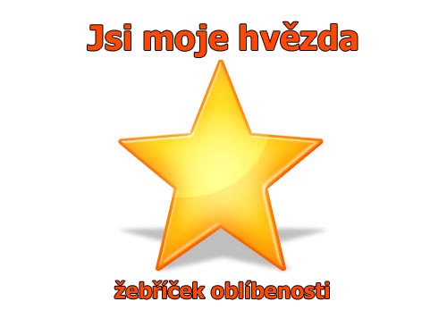 Jsi moje hvězda - žebříček oblíbenosti